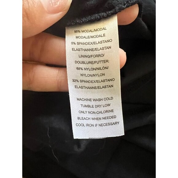 Lysse Top Womens‎ Size Small Black Scoop Neck Drape Long Sleeve Pullover Tunic - Picture 8 of 11